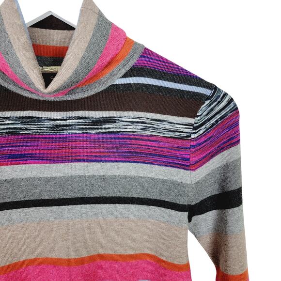 PROJECT Colorful Turtleneck Knit Pullover Long Sleeve Sweater - Size M - Picture 3 of 7